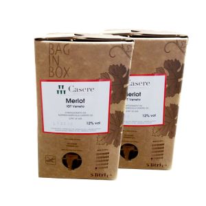 2 Bag in Box Merlot Igt Veneto 5 lt – Casere